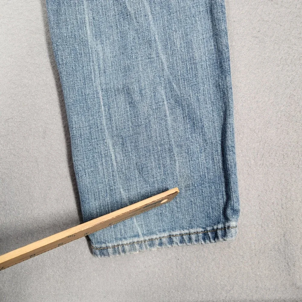 Levi's 511 Slim Jeans Men's 32x32 Blue Light Wash Denim 100% Cotton Skinny Distr